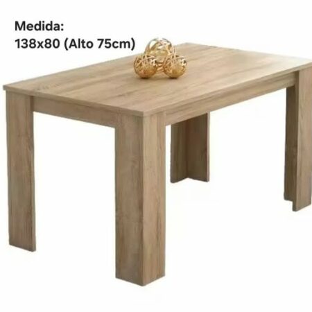 MESA COMEDOR MOD:BERTA (CAMBRIA) (138X80) (ALTO 75CM) *NUEVO*