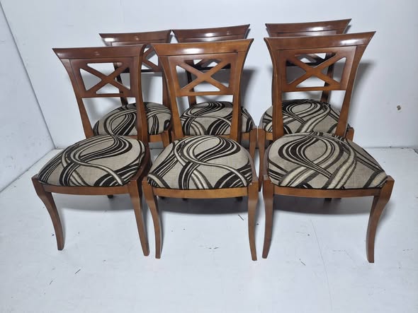 X6 SILLAS COMEDOR (LISTAS) (CEREZO)