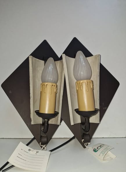 X2 APIQUES DE PARED (TEJA Y FORJA) (27X38)