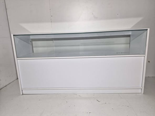 MOSTRADOR DE TIENDA (179X50X80) ( BLANCO) (MOBILIARIO)