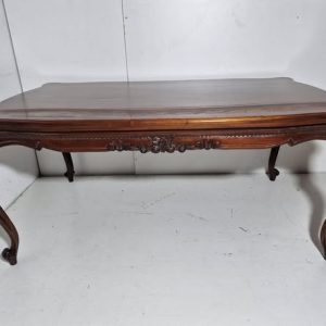 MESA COMEDOR (180X110) (80CM ALTO) (TALLADA) (NOGAL OSC)