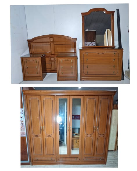 DORMITORIO MATRIMONIO + ARMARIO 6P 3C (245X60X220) (CLASICO) (COMPLETO)