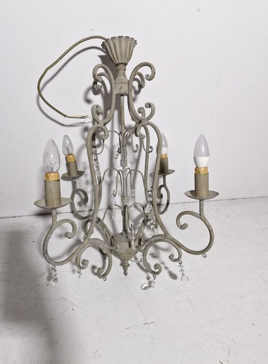 LAMPARA TECHO 4B (FORJA BEIG/VELA)