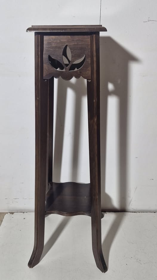 JARDINERA / TELEFONERA (25X25) (98CM ALTO) (NOGAL)