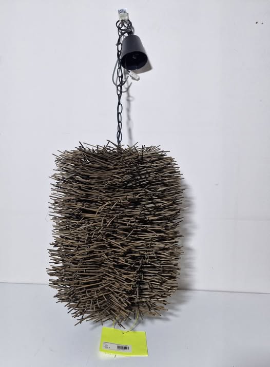 LAMPARA TECHO (RAMITAS MARRON) ERIZO