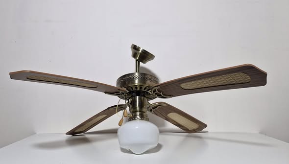 VENTILADOR DE TECHO + APLIQUE