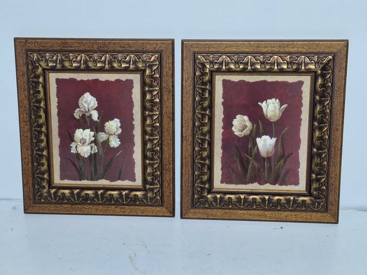 X2 CUADROS / MARCOS (FLORES) (33X38)