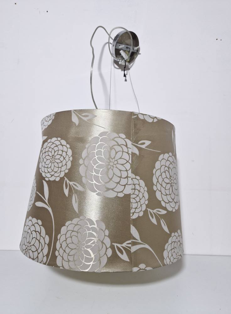 LAMPARA TECHO (PANTALLA CHAMPAN FLORES)