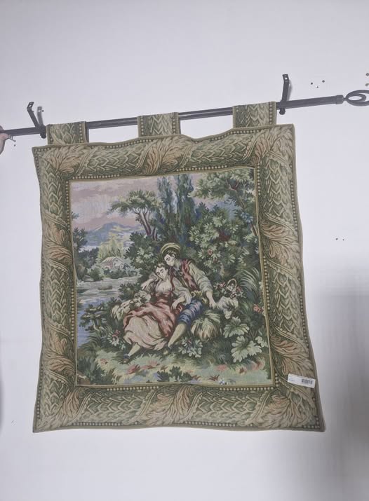 TAPIZ+BARRA PAREJA ENAMORADOS 85X90