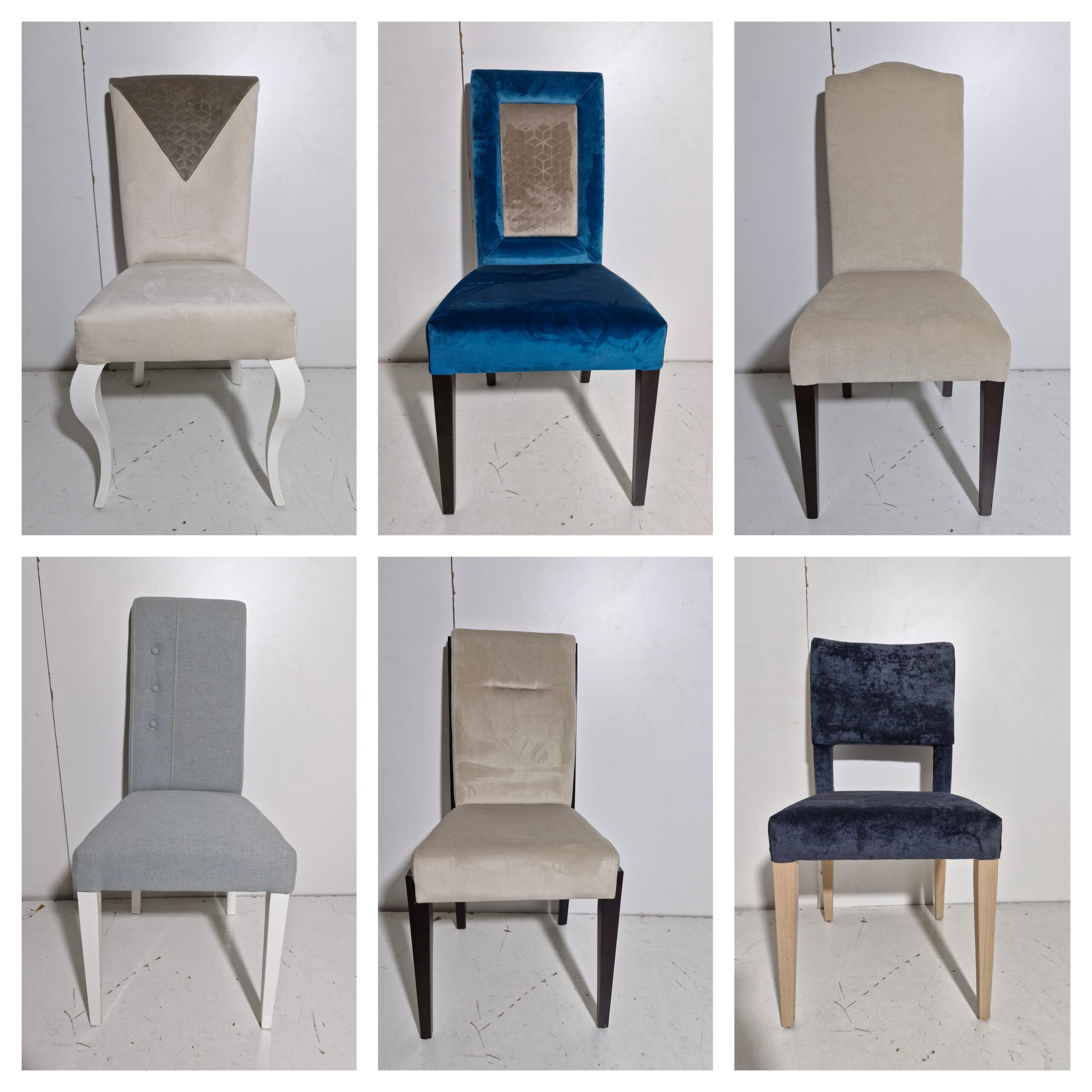 SILLA COMEDOR TAPIZADA (SOLO 1 UND) (VARIOS MODELOS) *SALDOS MUESTRAS FABRICA*