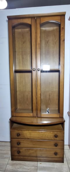 VITRINA 2P 3C 1H (80X40X215) (PROVENZAL NOGAL)