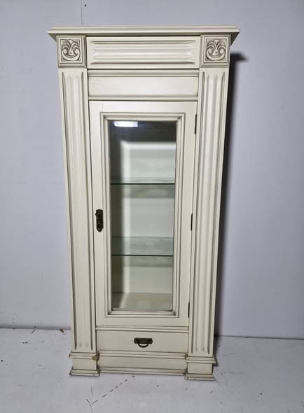 VITRINA 1P 1C (75X39X162) (COLOR BEIG)