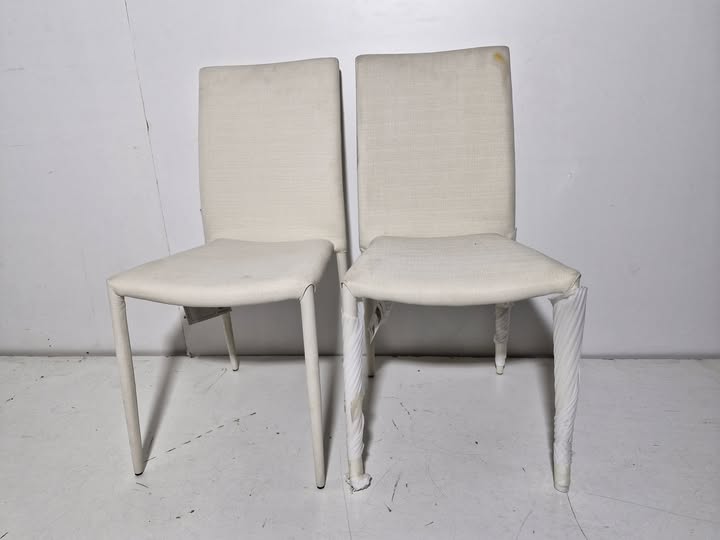 X2 SILLAS COMEDOR (METALICA / TAPIZADO BEIG)