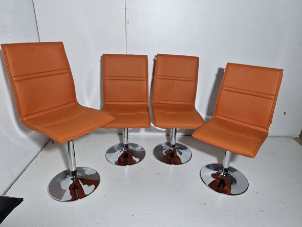 SILLA COMEDOR / COCINA MOD:YIRO (COLOR: NARANJA) *SALDOS EXP*