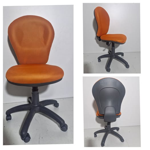 SILLA OFICINA (RUEDAS) (NARANJA) *SALDOS EXP*