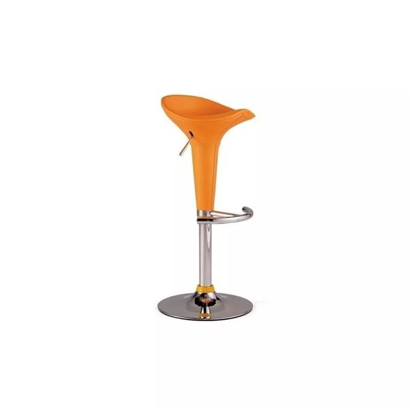 TABURETE ALTO HIDRAULICO ELEVABLE MOD:PACHA (NARANJA) *SALDOS EXP*