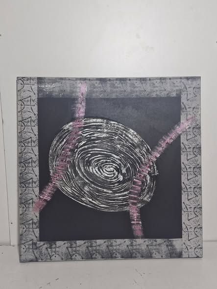 MARCO / CUADRO (100X100) (TONO NEGRO Y GRIS)