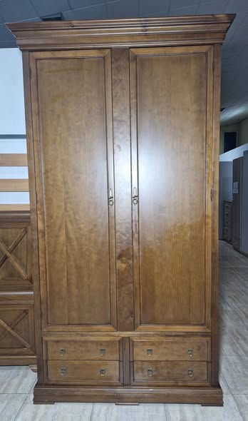 ARMARIO 2P 4C (130X55X230) (MADERA – NOGAL)