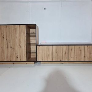 MODULAR 3P 350CM MOD:AFRICA (ROBLE AMAZONAS) *SALDOS FRANCO FURNITURE*