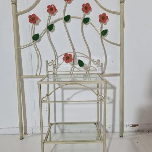 CONJUNTO CABECERO 90CM + MESITA (45X33X60) (FORJA BEIG) *EXPOSICION*