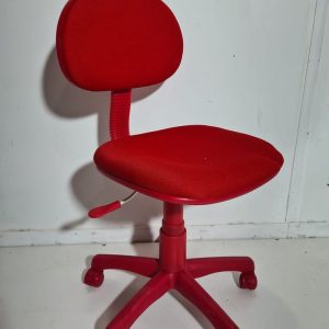 SILLA ESCRITORIO (RUEDAS/ROJO/NEGRA)