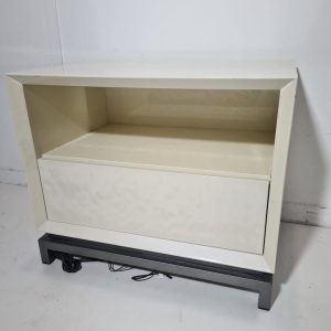 MESITA NOCHE 1C 60X40X50 (PIEDRA BRILLO PATA.METAL) *SALDOS FRANCO FURNITURE*
