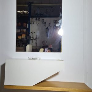 ENTRADITA SUSP 100CM 1P BATIENT+ESPEJO (BLAN-HAYA)