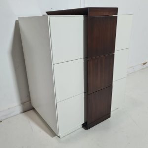 MESITA NOCHE 3C 55X40X65 (BLANCO-TIRAD NOGAL)