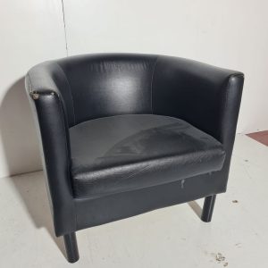 SILLON TAPIZADO NEGRO (BAR)