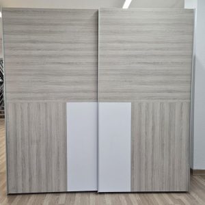 ARMARIO 2P CORREDERA (243X60X241) (CAMBRIA-BLANCO)