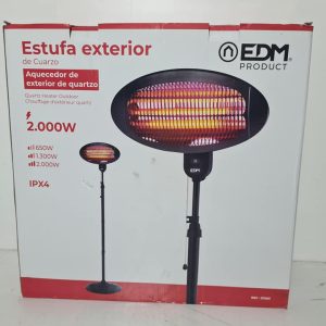 ESTUFA EXTERIOR DE QUARTZO (2000W) M:EDM (R-17091 IPX4) *LIQUIDACION NUEVO*