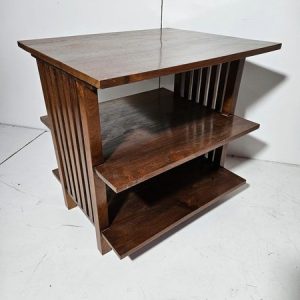 MESA AUXILIAR ESTANTERIA (70X58X68) (ROBLE)