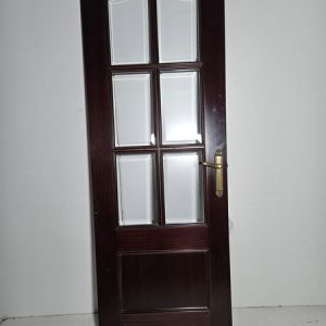 PUERTA DE PASO VIDRIERA (72CM) (NOGAL)