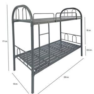 LITERA METALICA 90X190 MOD: LAZY (GRIS) *NUEVO*