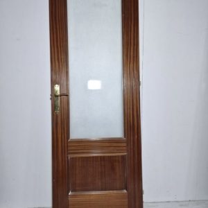 PUERTA PASO VIDRIERA (72CM) (NOGAL OSC)