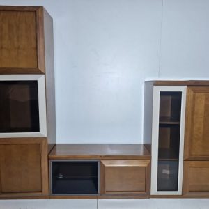 MODULAR SALON (3 PIEZAS) (255CM) (NOGAL/PLATA)