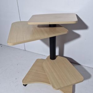 MESA AUXILIAR PARA ORDENADOR (80X70X78) (HAYA-NEGRA)