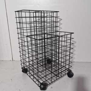 CARRO ORGANIZADOR PLANOS (40X40X67)  (NEGRO CON RUEDAS)