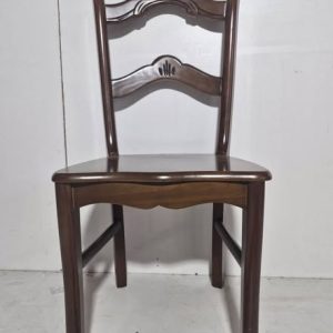 SILLA MADERA TALLADA (SUELTA) (NOGAL)