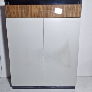 MUEBLE VAJILLERO 1P ABAT. 2P (110X42X150) (ROBLE ALTO BRILLO / VERDE OSC) *NUEVO EXPOSICION*