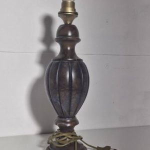 LAMPARA DE MESA (SIN TULIPA) (PIE ALABASTRO MARRON)