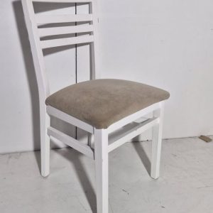 SILLA SUELTA (BLANCA / TAPIZADO BEIG) SOLO 1