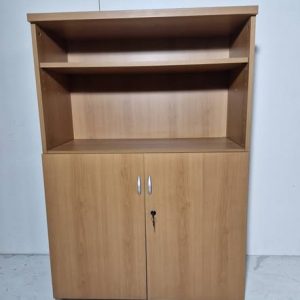 MUEBLE OFICINA 1BAZAR 2P (CEREZO) (90X43X131)