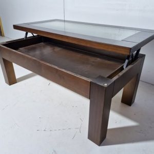 MESA CENTRO ELEVABLE (120X60) (48CM ALTO) (NOGAL OSC)