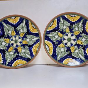 (DECORACION) X2 PLATOS DECORATIVOS PARED (29CM D) (PATIO)