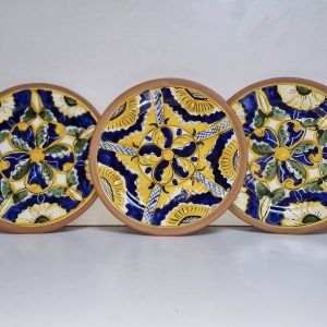 (DECORACION) X3 PLATOS DECORATIVOS PARED (20CM D) (PATIO)