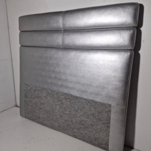 CABECERO TAPIZADO (150CM) (155CM ALTO)  (PLATEADO) *NUEVO EXP*