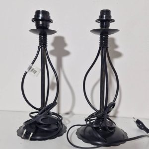 X2 LAMPARAS MESITA (NEGRA)