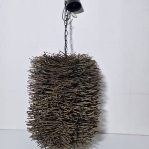 LAMPARA TECHO (RAMITAS MARRON) ERIZO