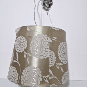 LAMPARA TECHO  (PANTALLA CHAMPAN FLORES)
